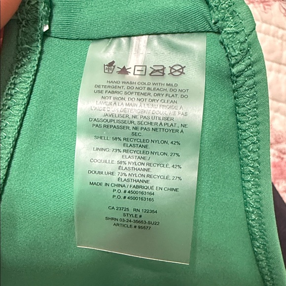 Tna Venice High Neck Bikini Top in Green Size Small - Picture 8 of 8